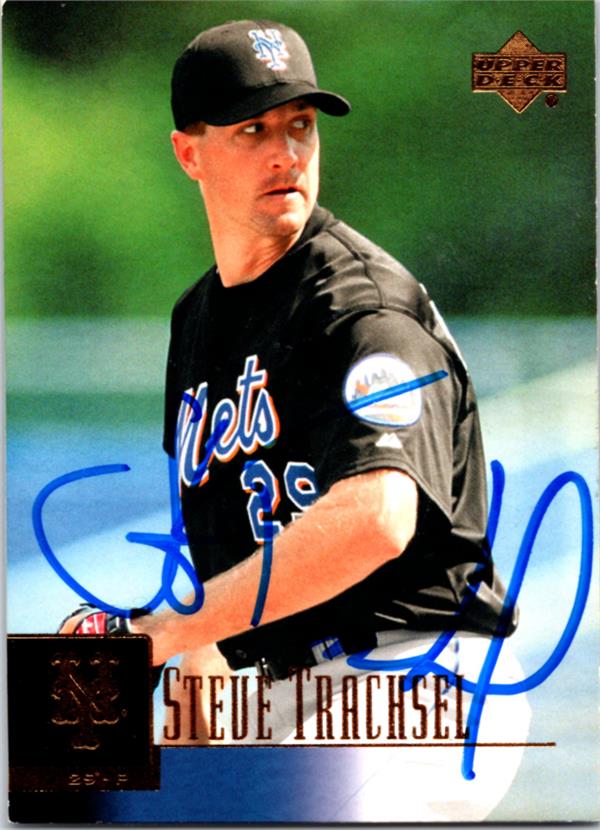 782663 Steve Trachsel Autographed Baseball Card -   York Mets, LC 2001 Upper Deck No.419