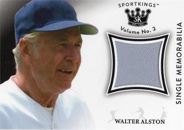 782739 Walter Alston Player Worn Jersey Patch Baseball Card - Los Angeles Dodgers Manager 2020 Sportkings No.SMWA