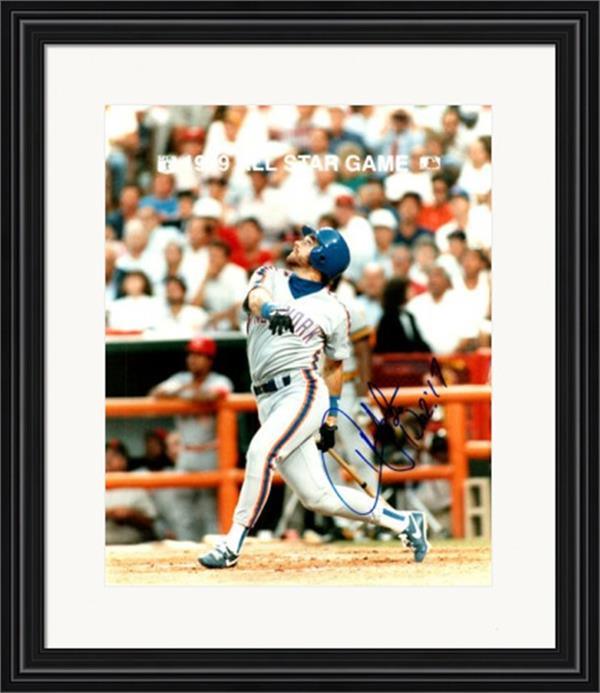 738028 Howard Johnson Autographed 8 x 10 in. Photo -   York Mets No.4 Matted & Framed