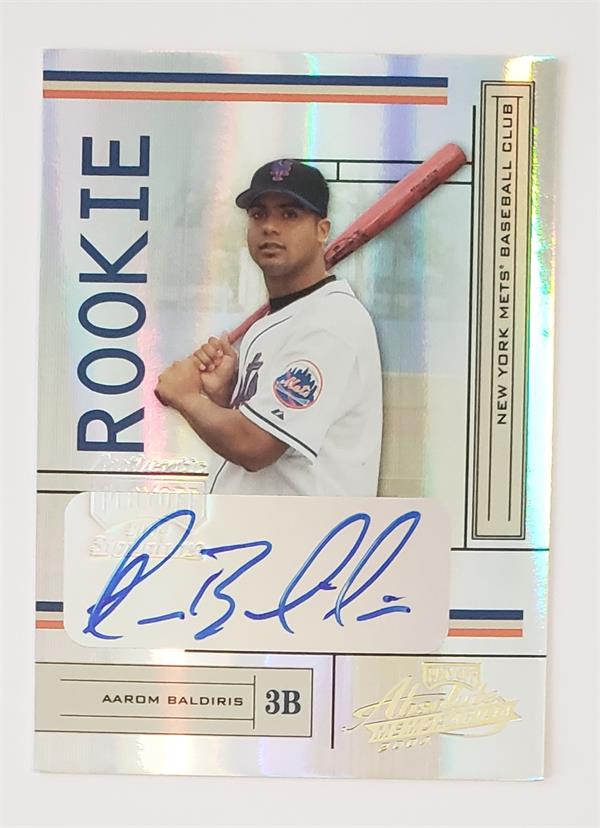 782022 Aarom Baldiris Autographed Baseball Card -   York Mets 2004 Playoff Absolute Rookie No.227