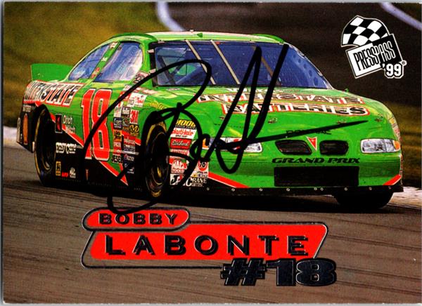 782497 Bobby Labonte Autographed Trading Card - Auto Racing, Nascar, SC 1999 Press Pass No.32