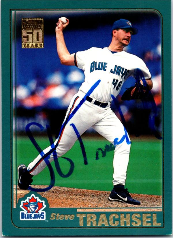 782604 Steve Trachsel Autographed Baseball Card - Toronto Blue Jays 2000 Topps No.189