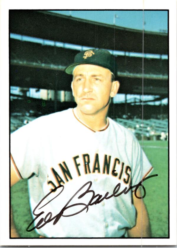 782828 Ed Bailey Autographed Baseball Card - San Francisco Giants 1978 TCMA No.173
