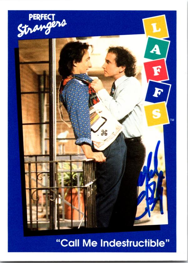 783150 Mark Linn-Baker Autographed Trading Card - Perfect Strangers, Larry Appleton 1991 Impel Laffs No.72