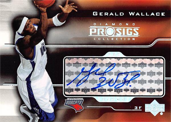 737489 Gerald Wallace Autographed Basketball Card - Charlotte Bobcats 2004 Upper Deck Pro Sigs No.PSGW