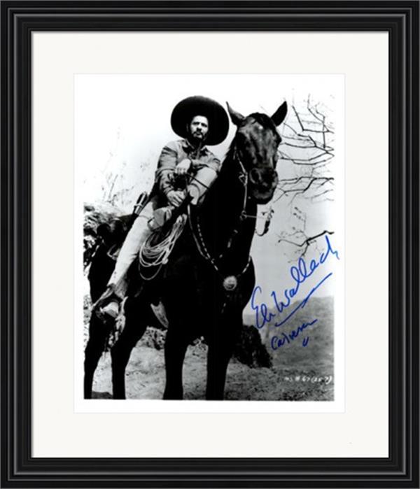 737938 Eli Wallach Autographed 8 x 10 in. Photo - Actor No.7 Matted & Framed