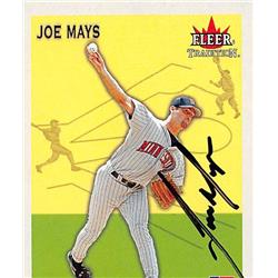 246270 Joe Mays Autographed Baseball Card 2002 Fleer Tradition No. 343 - Minnesota Twins -  Autograph Warehouse
