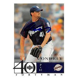 249328 Clay Condrey Autographed Baseball Card - San Diego Padres FT 2003 Upper Deck Fortyman - No. 643 -  Autograph Warehouse