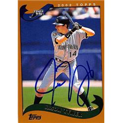 247691 Jason Tyner Autographed Baseball Card - Tampa Rays 2002 Topps - No. 27 -  Autograph Warehouse