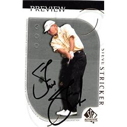 247880 Steve Stricker Autographed Trading Card - Golf Golfer PGA 2001 Upper Deck Sp Preview - No. 18 -  Autograph Warehouse