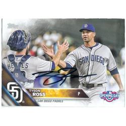 247958 Tyson Ross Autographed Baseball Card - San Diego Padres 2016 Topps Opening Day - No. OD185 -  Autograph Warehouse