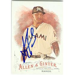 248272 A.J. Ramos Autographed Baseball Card - Miami Marlins 2016 Topps Allen Ginters - No. 51 -  Autograph Warehouse