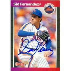 Sid Fernandez Autographed Baseball Card - New York Mets 1989 Donruss - No. 471