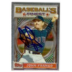 246882 John Franco Autographed Baseball Card - New York Mets 1993 Topps Finest Chrome - No. 191 -  Autograph Warehouse