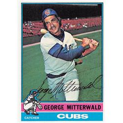 George Mitterwald Autographed Baseball Card - Chicago Cubs 1976 Topps - No. 506