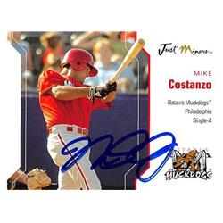 244730 Mike Costanzo Autographed Baseball Card - Philadelphia Phillies, FT 2006 Just Minors - No. 8 Rookie -  Autograph Warehouse