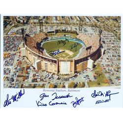 244455 Baltimore Orioles Memorial Stadium Photo Autographed by 9 Players 8 x 10 in -  Autograph Warehouse