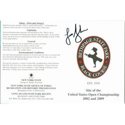 Autograph Warehouse 270732 Lucas Glover Autographed scorecard Golf Bethpage State Park