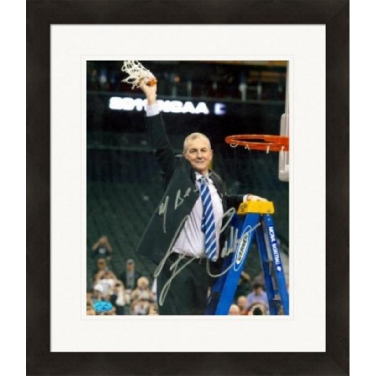 269884 Jim Calhoun Autographed 8 x 10 in. Photo - University of Connecticut Huskies Image - No. 7 Matted & Framed -  Autograph Warehouse