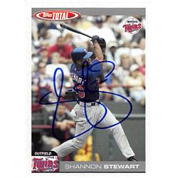 Autograph Warehouse 270006 Shannon Stewart Autographed Baseball Card - Minnesota Twins, FT 2004 Topps Total - No. 430