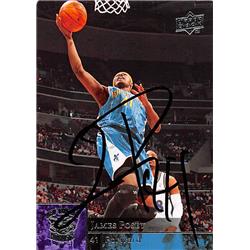 Autograph Warehouse 270035 James Posey Autographed Basketball Card - New Orleans Hornets 2009 Upper Deck - No. 126