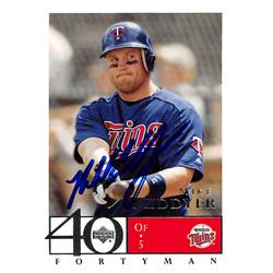 Autograph Warehouse 270070 Michael Cuddyer Autographed Baseball Card - Minnesota Twins, FT 2003 Upper Deck Fortyman - No. 294