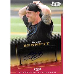 Autograph Warehouse 270096 Bryan Bennett Autographed Football Card - Southeastern Louisiana 2015 Sage Hit - No. A57 Rookie