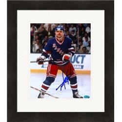 Autograph Warehouse 270286 Mike Gartner Autographed 8 x 10 in. Photo - New York Rangers Matted & Framed