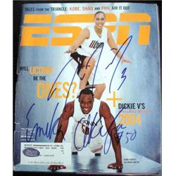 Diana Taurasi Emeka Okafor autographed magazine ESPN (University of Connecticut Huskies Basketball) discounted poor condition - Autographed College Magazines