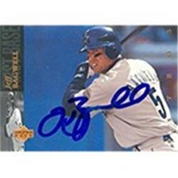 Picture of Autograph Warehouse 302416 1994 Upper Deck Jeff Bagwell Autographed No.480 Baseball Card - Houston Astros