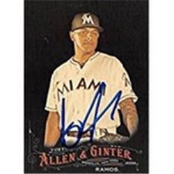 Picture of Autograph Warehouse 302472 A.J Ramos Autographed No.51 Baseball Card - Miami Marlins