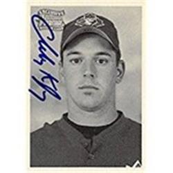 Picture of Autograph Warehouse 302267 2001 Charles Kegley Autographed No.255 Baseball Card - Toronto Blue Jays
