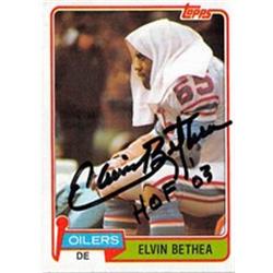 302502 1981 Topps Elvin Bethea inscribed HOF 03 Autographed Football Card - Houston Oilers Hall of Fame -  Autograph Warehouse