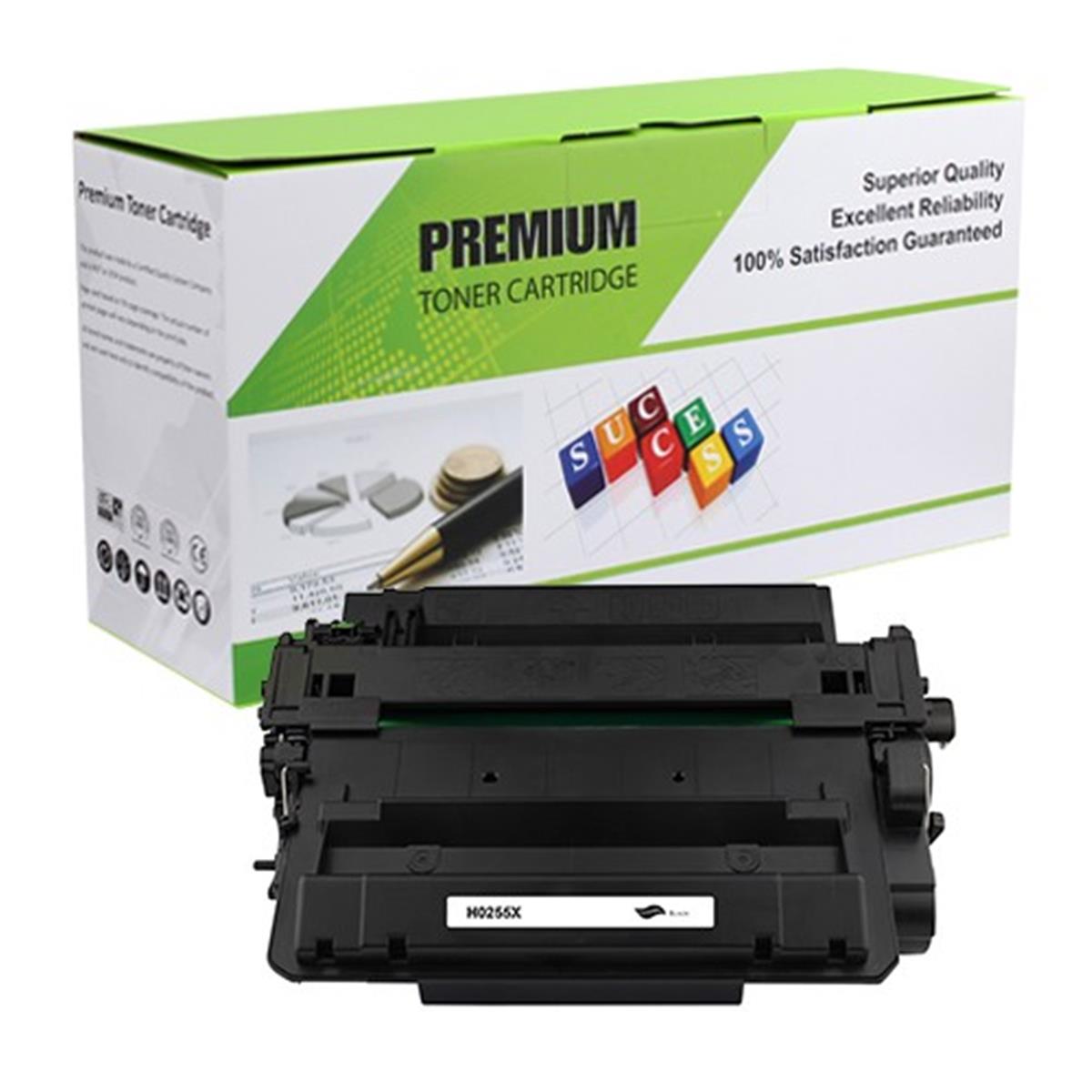 AN-H0255X Compatible Toner Cartridge for CE255X Printer, Black