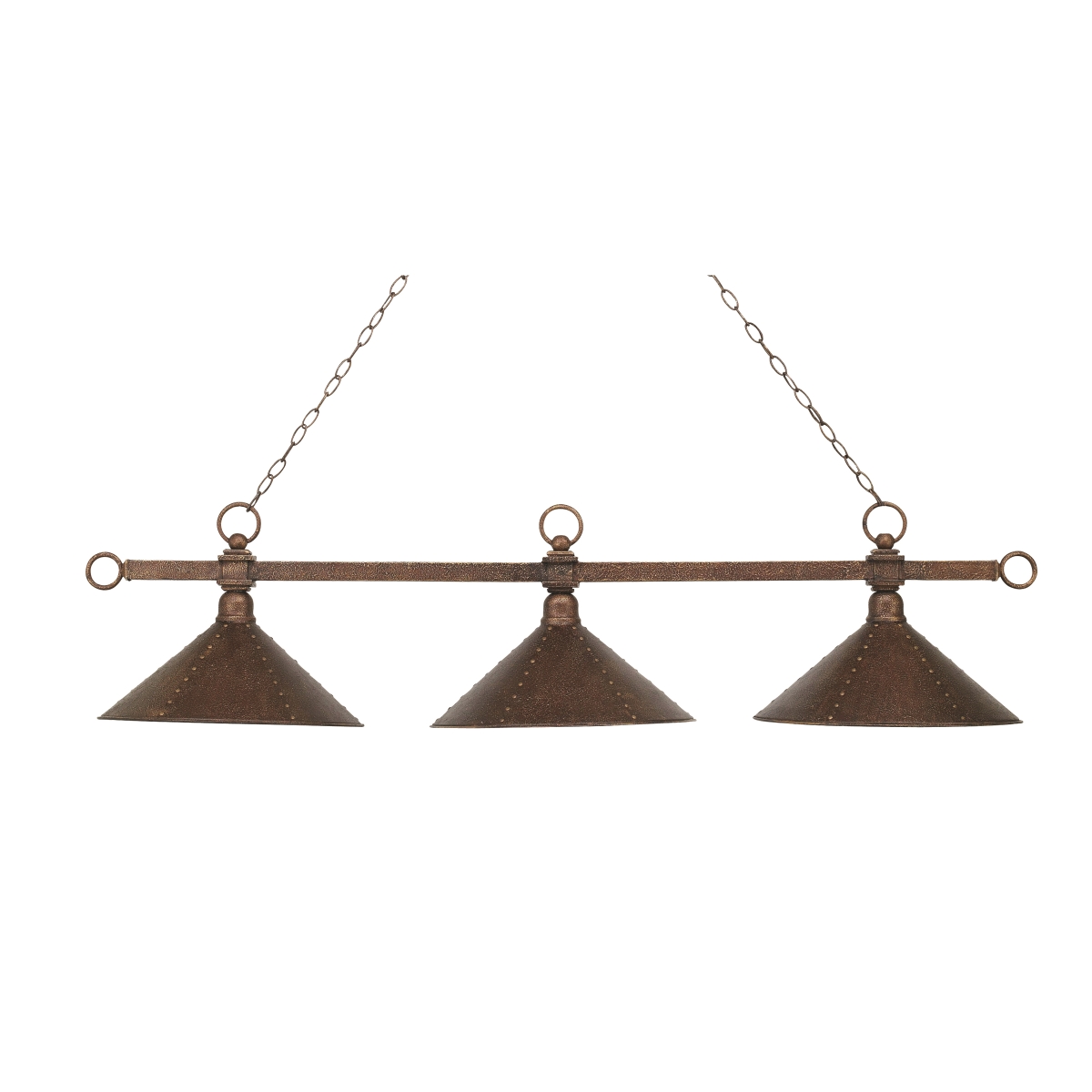 CL11011-BN 14.3 x 58 x 16 in. Designer Classics Wide 3-Light Linear Chandelier - Antique Copper
