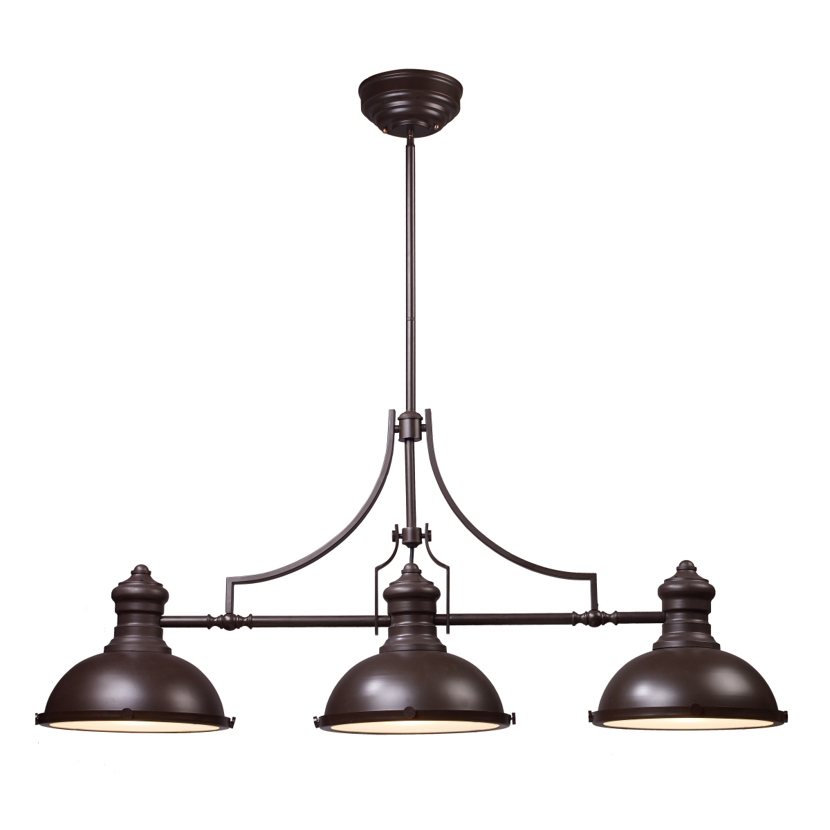 CL11009-BZ 21 x 47 x 13 in. Chadwick Wide 3-Light Linear Chandelier - Oiled Bronze