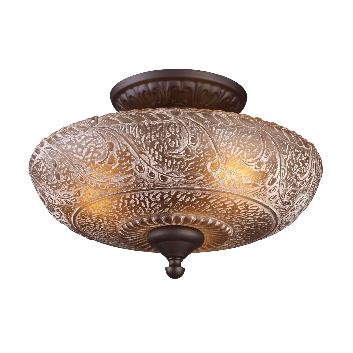 Atlas Lighting & Home CL12362-BZ Norwich 3 Light 14 inch Oiled Bronze Semi Flush Mount Ceiling Light