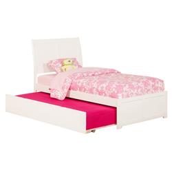 AR8926012 Portland Match Footboard with Urban Trundle Bed - White, Twin Size -  Atlantic Furniture