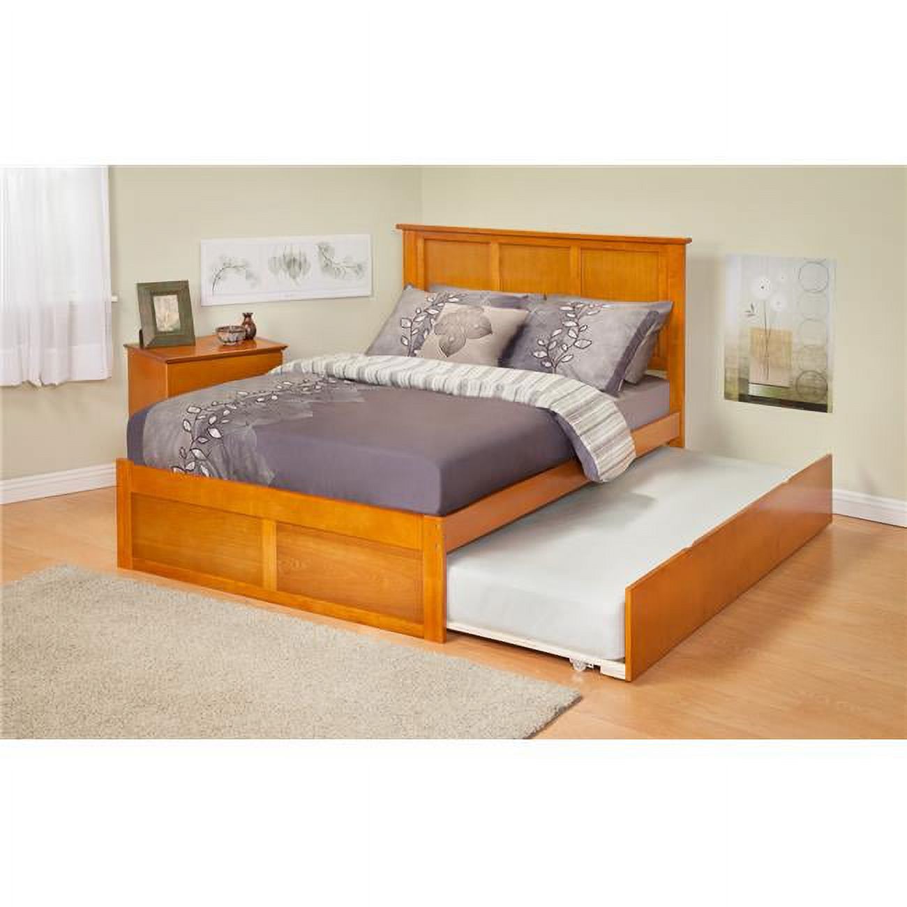 Picture of Atlantic Furniture AR8626011 Madison Match Footboard with Urban Trundle Bed - Espresso, Twin Size