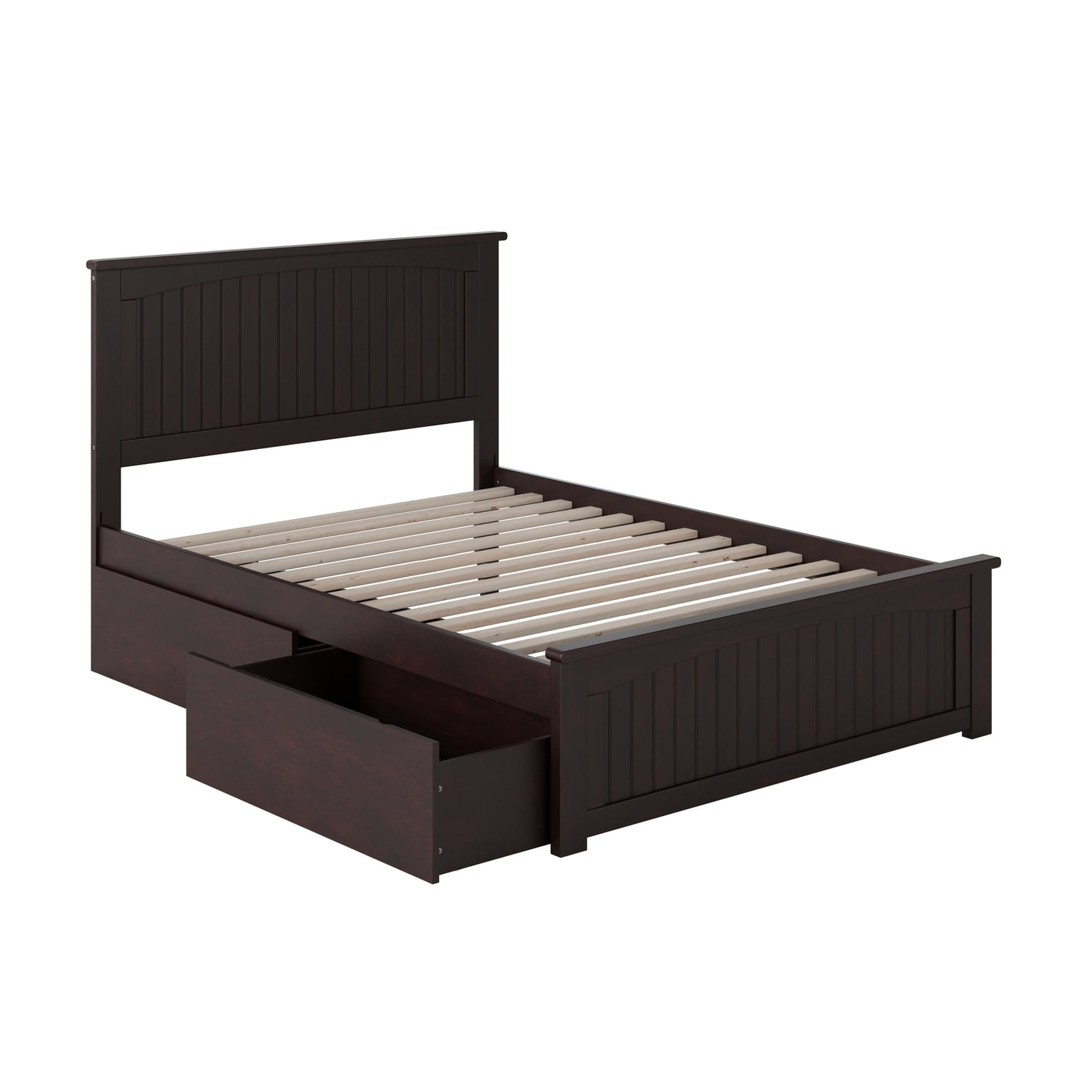 Picture of Atlantic Furniture AR8236111 Nantucket Match Footboard with Urban Bed Drawers x 1 - Espresso, Full Size