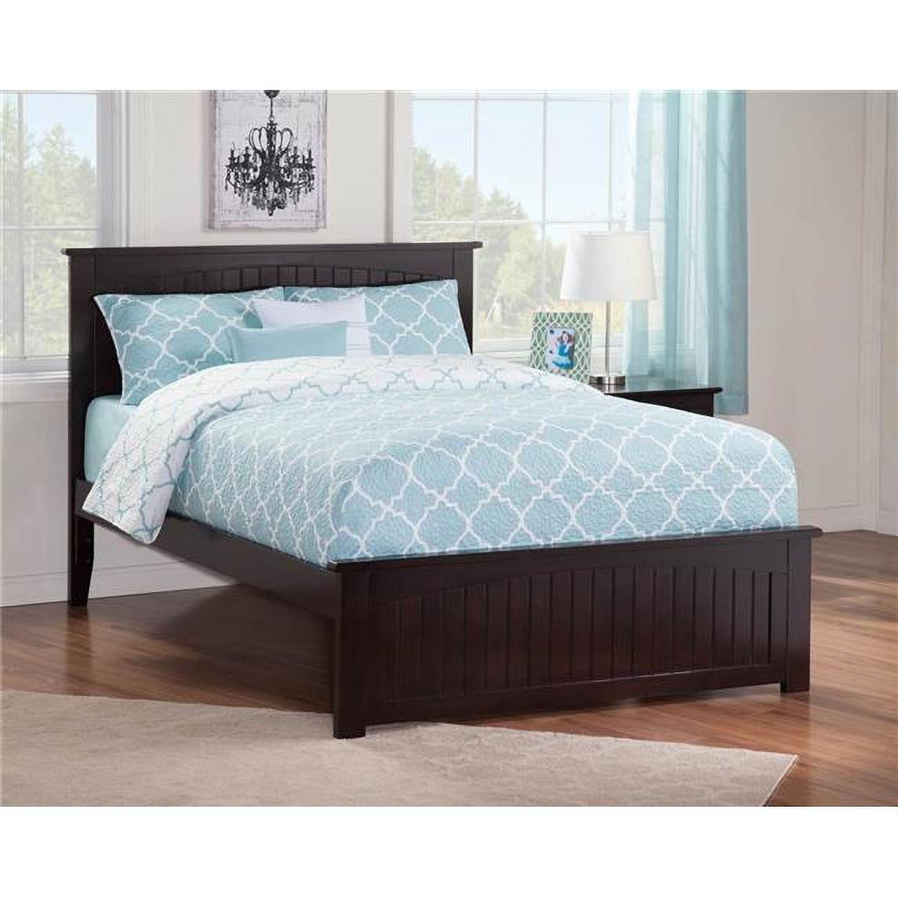 Picture of Atlantic Furniture AR8236031 Nantucket Bed with Match Footboard in Espresso, Full Size