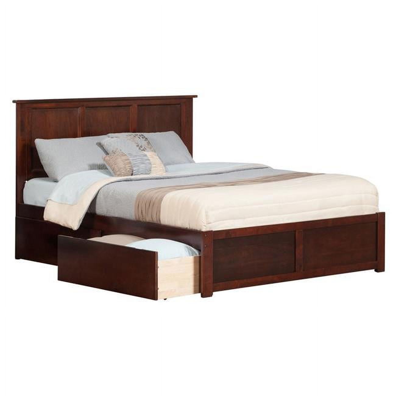 Picture of Atlantic Furniture AR8616111 Madison Extra Large Match Footboard with Urban Bed Drawers x 1 - Espresso, Twin Size