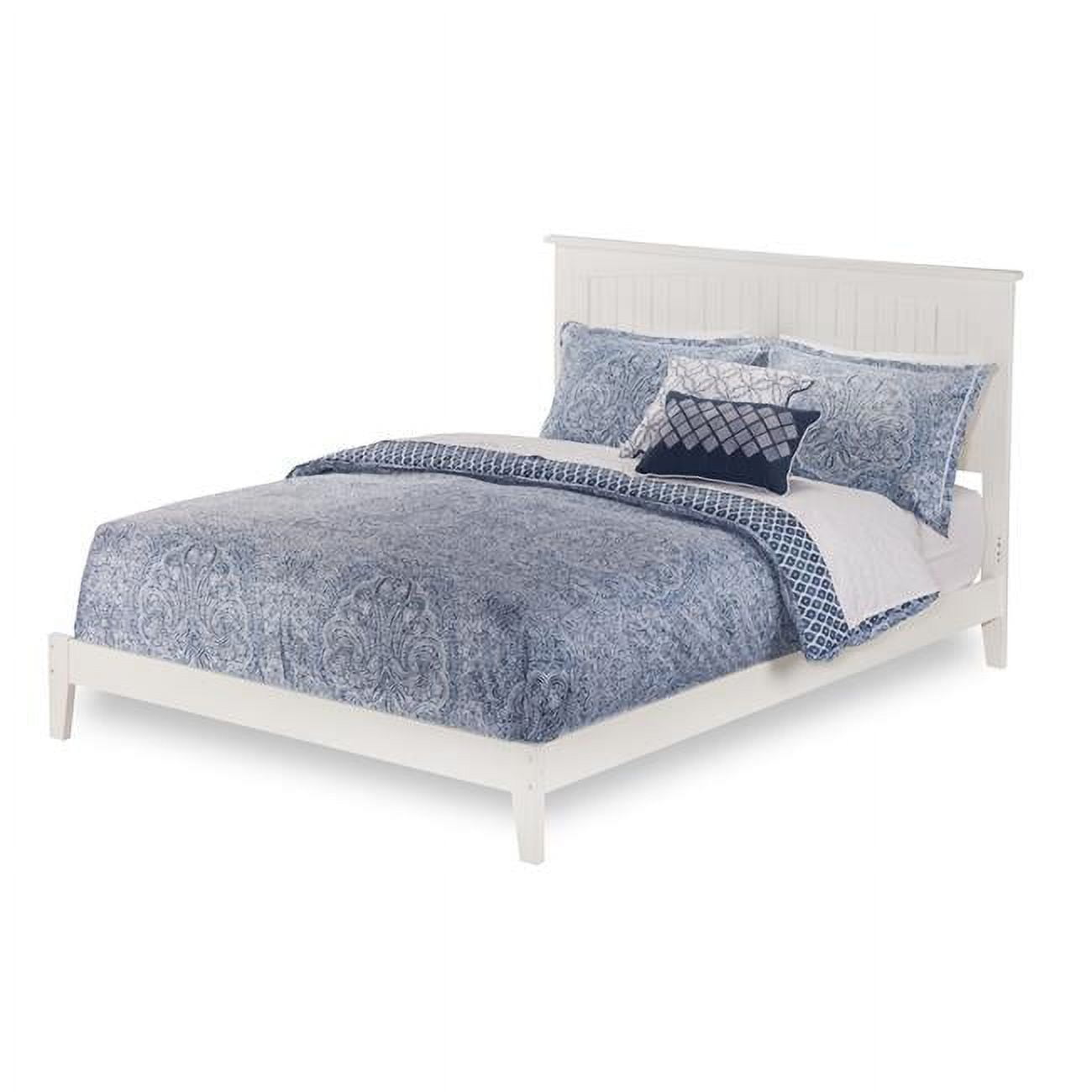 Picture of Atlantic Furniture AR8251002 Nantucket with Open Foot - White, King Size
