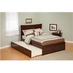 AR9036014 Metro Matching Footboard with Urban Trundle Bed - Antique Walnut, Full Size -  Atlantic Furniture