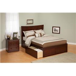 AR9036114 Metro Matching Footboard with Urban Bed Drawers x 1 - Antique Walnut, Full Size -  Atlantic Furniture