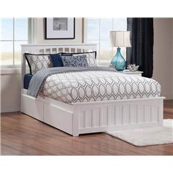 AR8746112 Mission Matching Foot Board with UBD x 1 - White, Queen -  Atlantic Furniture