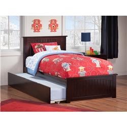 Picture of Atlantic Furniture AR8226011 Nantucket Matching Foot board with Urban Trundle Bed - Espresso, Twin