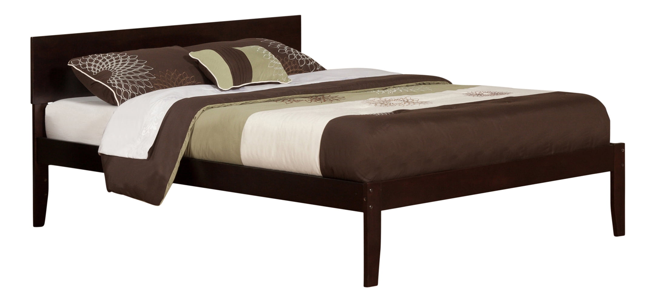 Picture of Atlantic Furniture AR8151001 Orlando Open Foot Bed&#44; Espresso - King