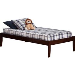 Picture of Atlantic Furniture AR8011004 Concord Open Foot Bed&#44; Antique Walnut - Twin Extra Large