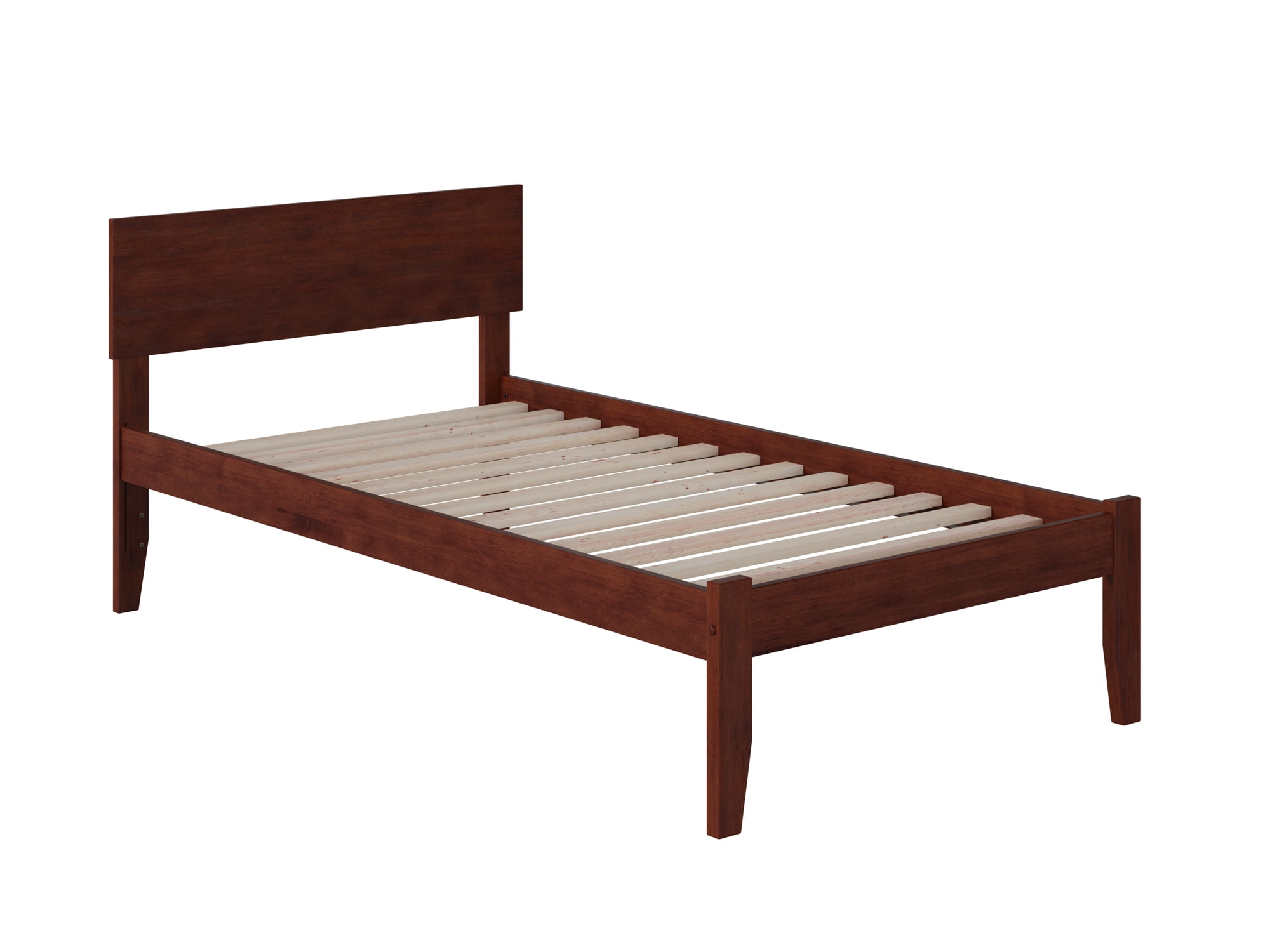 Picture of Atlantic Furniture AR8111004 Orlando Open Foot Bed&#44; Antique Walnut - Twin Extra Large